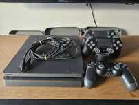 PS 4 slim 500GB 3 pady oraz ładowarka
