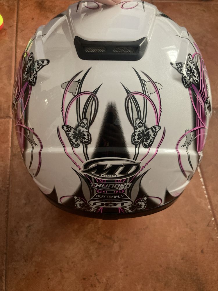 Capacete mt thunder butterfly