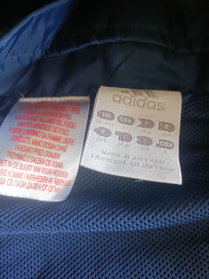 Młodzieżowa kurtka wiatrówka rozmiar 164. Adidas