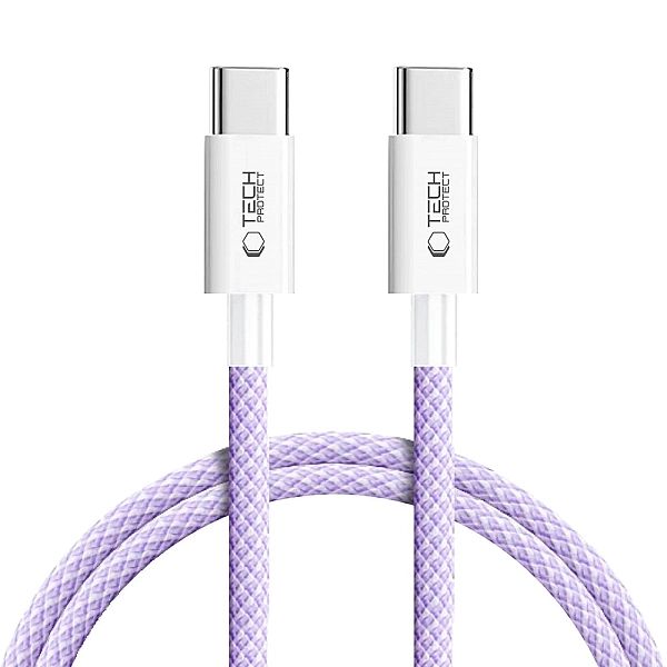 Kabel Tech-Protect Ultraboost Lite USB-C PD60W/3A 1m - fioletowy