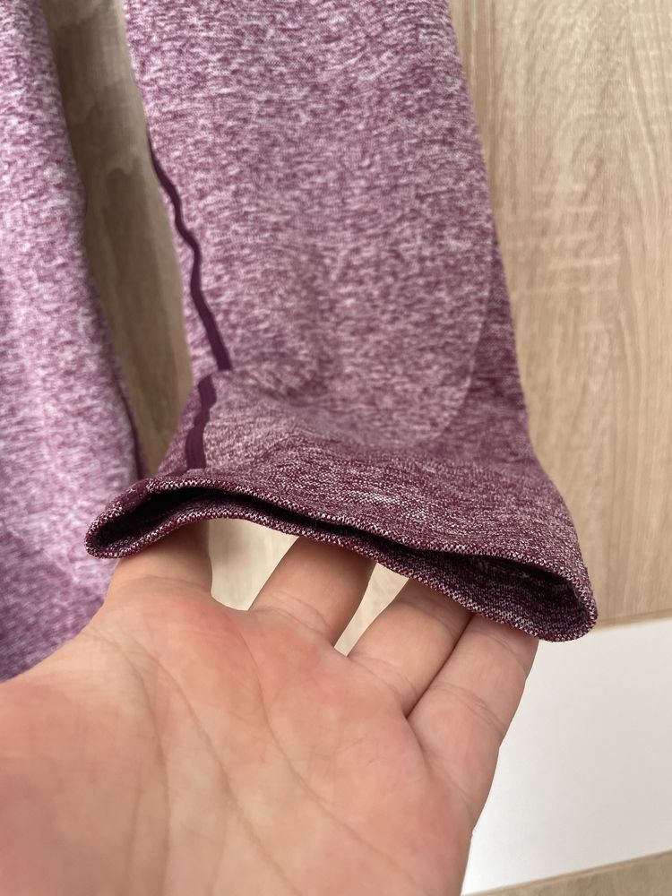 Legginsy GymShark XS różowe melanż hit viral damskie 3/4 połowa łydki