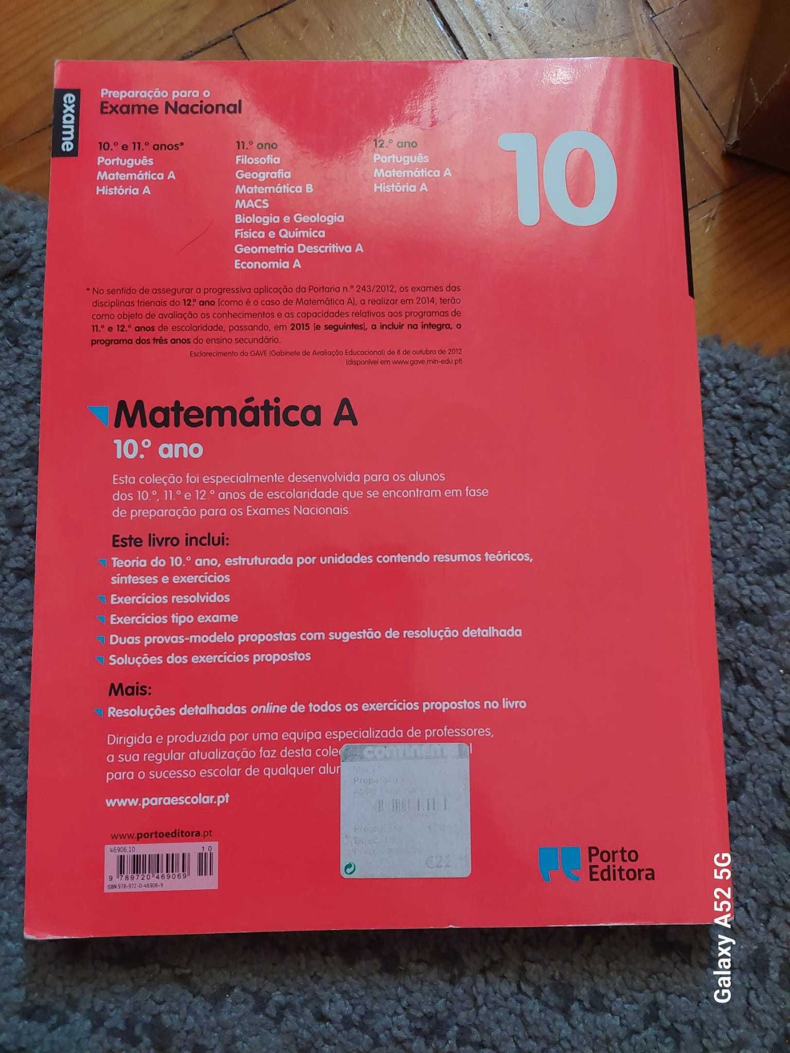 Preparação para o Exame de matemática - 10º Ano