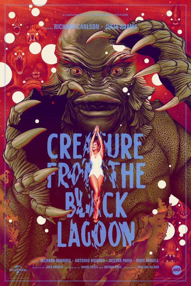 Poster Mondo ed. limitada - Creature from the Black Lagoon