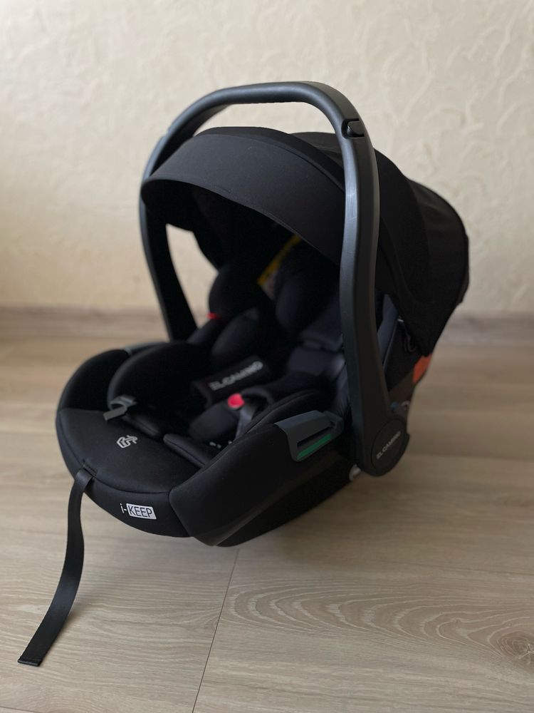 Автокрісло дитяче El Camino i-KEEP ME 1186 Melange Jet Black