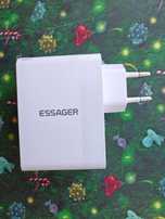 Сетевое зарядное устройство Essager ES-CD37 GaN 100W 2A+2C White
