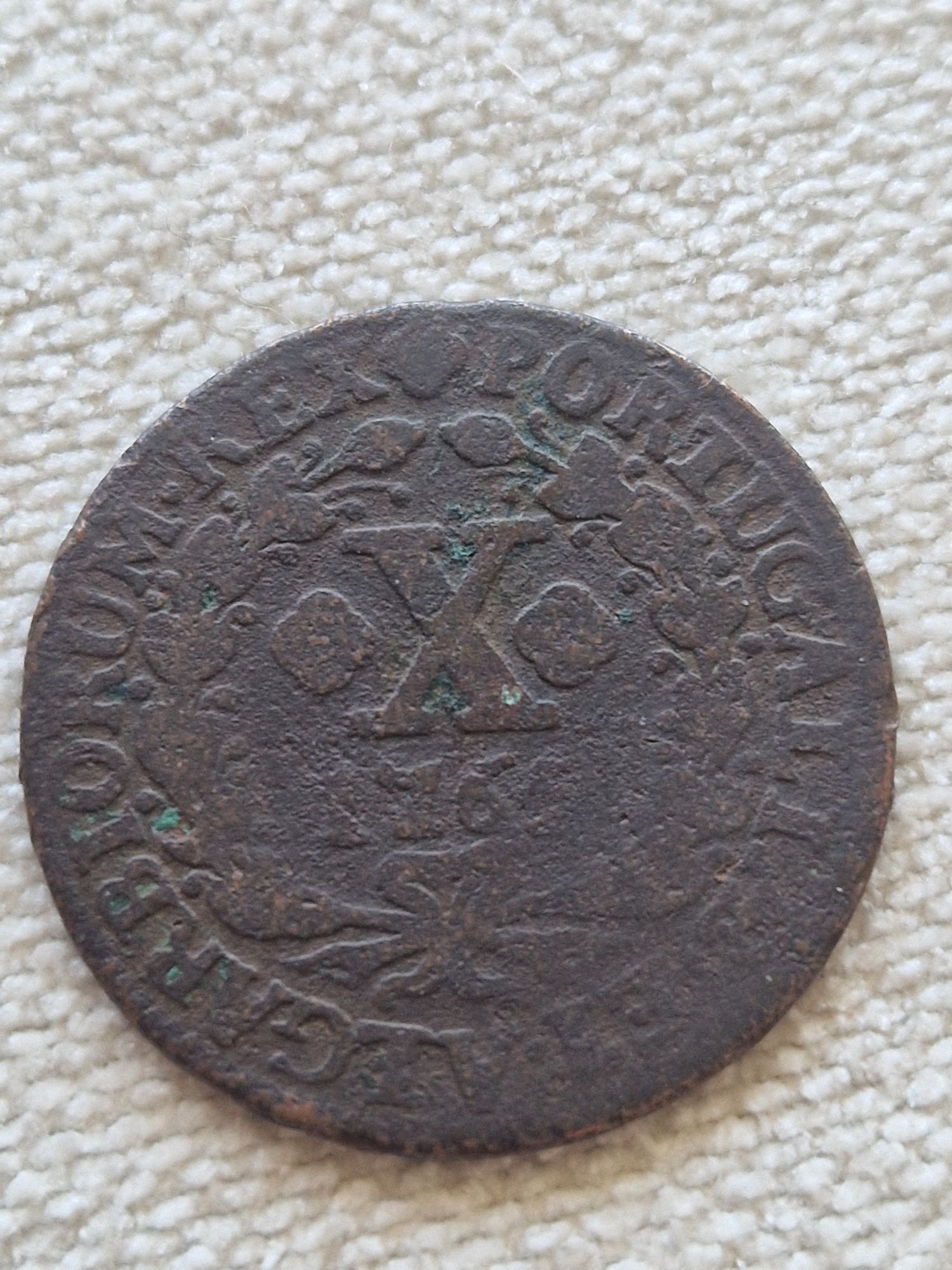 Moeda de 10 (X) Reis 1765 D. José I