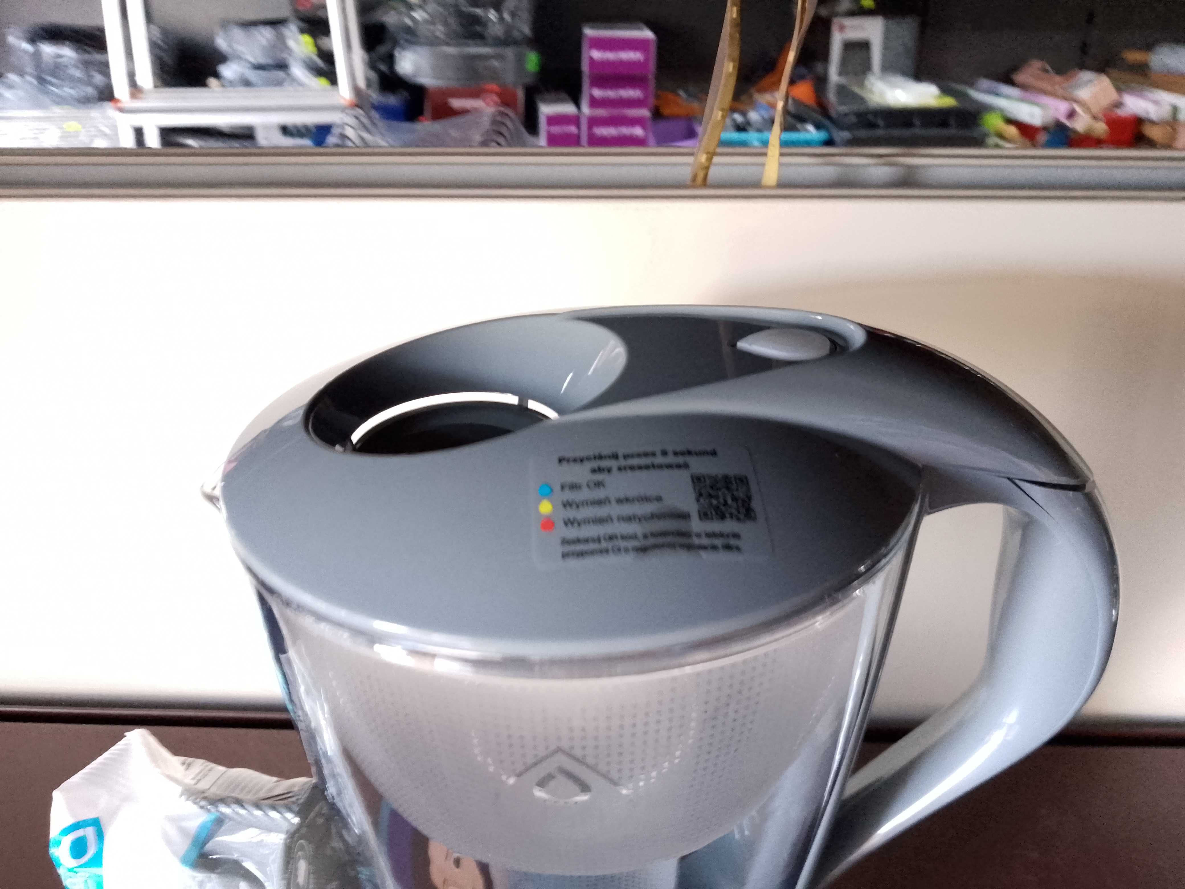 DZBANEK SZKLANY DAFI CRYSTAL LED 2,0L  z filtrem w zestawie nowy zapak