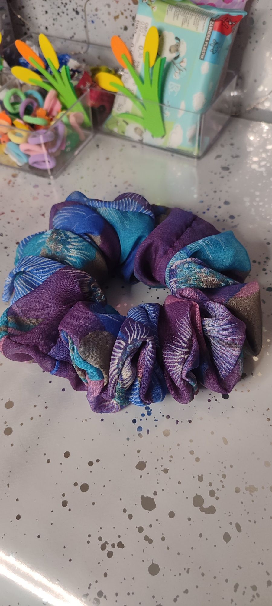 Scrunchie do włosów rozm XL Naomi
