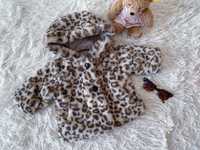 Куртка шуба демисезон леопардовая