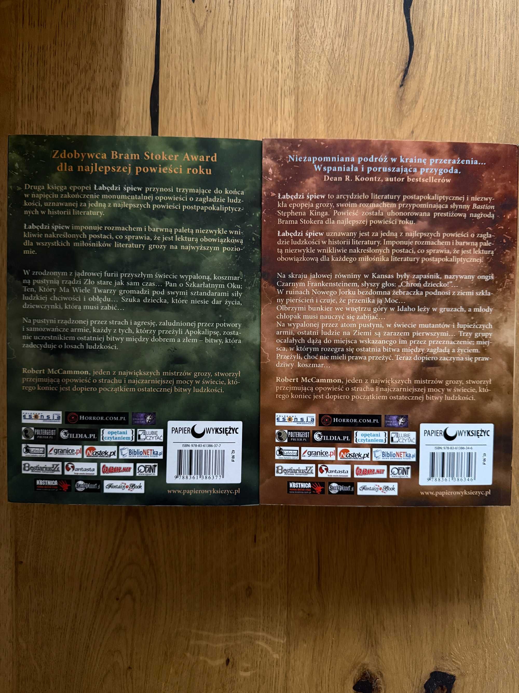 ŁABĘDZI ŚPIEW Robert McCammon komplet 1-2