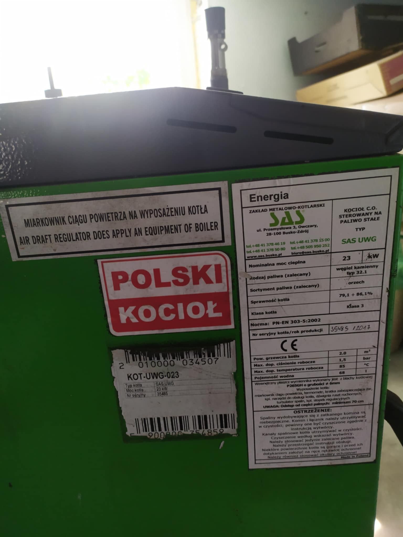 Używany piec SAS