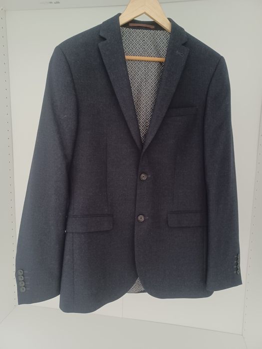 Blezer marynarka Next NOWA 38/L granat slim fit