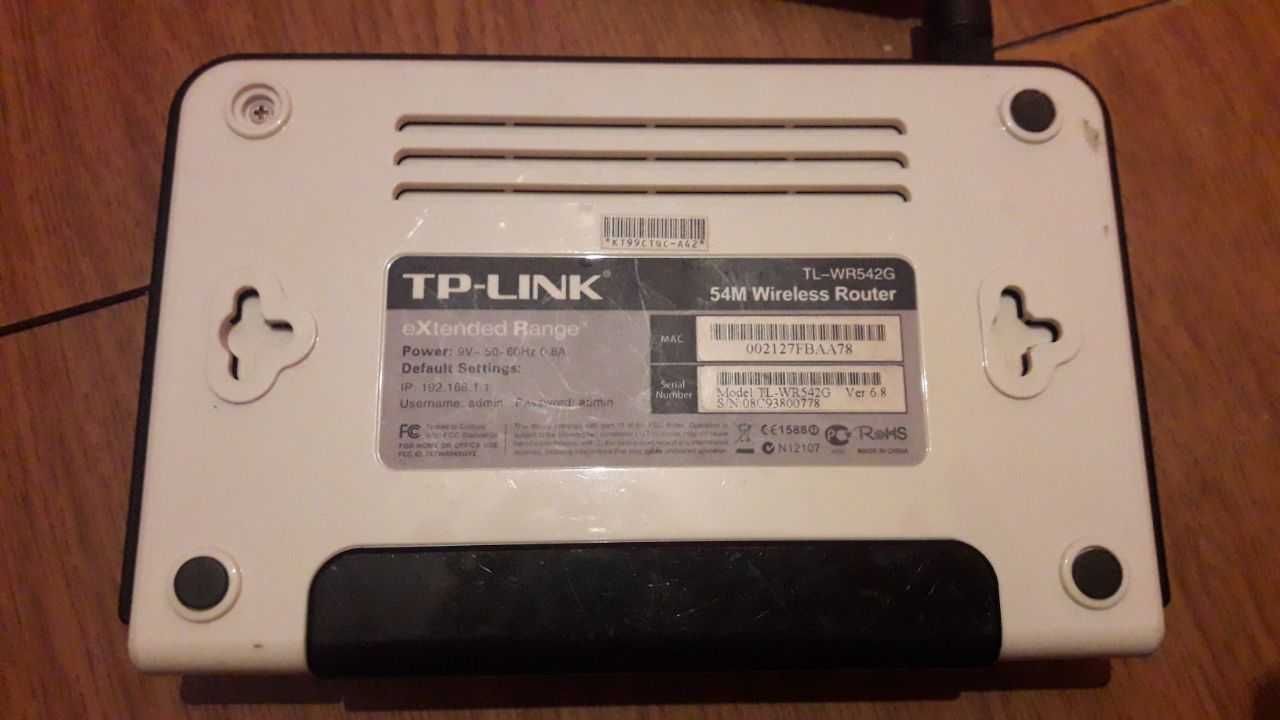 Роутер TP-LINK TL-WR542G