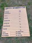 Tablica informacyjna budowlana