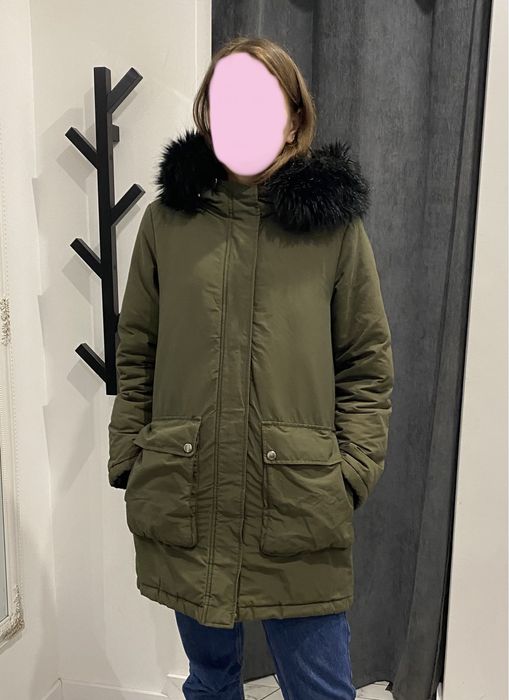 р. S - Парка ZARA куртка зимова плащ пальто Зара