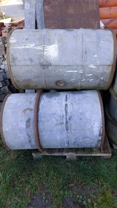 Beczki metalowe ocynkowane 200l