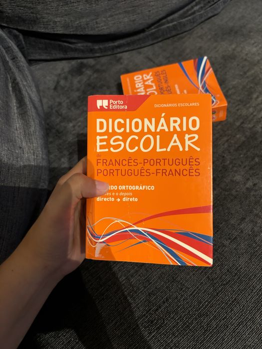 2 Dicionários Escolares Português-Francês e Português-Inglês
