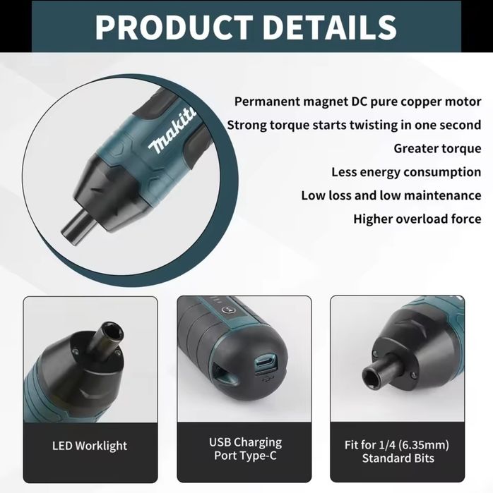 Makita Wkrętak elektryczny Lithium Pro