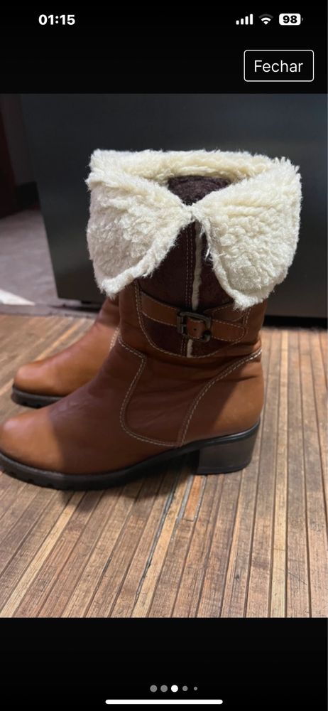 Botas em pele > camel > Gabor
