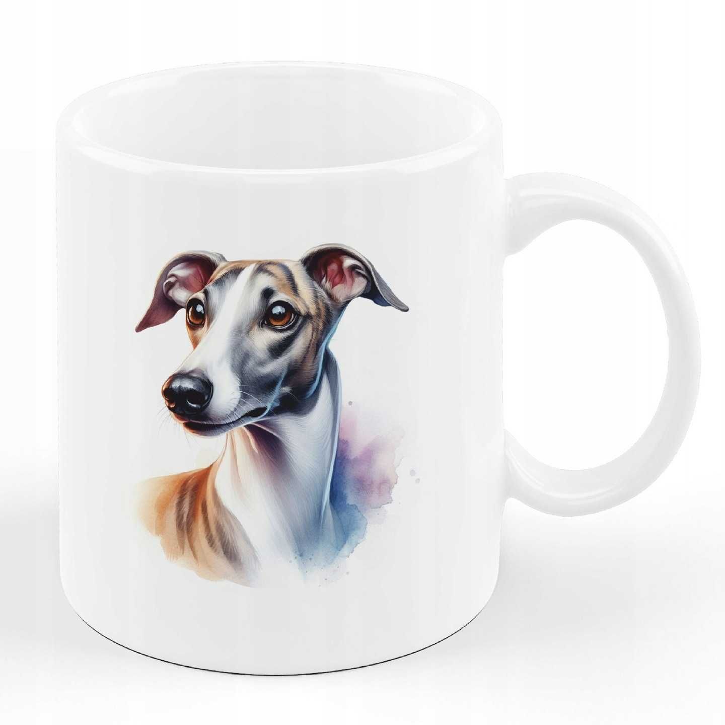 Kubek Pies Whippet ceramika 330 ml