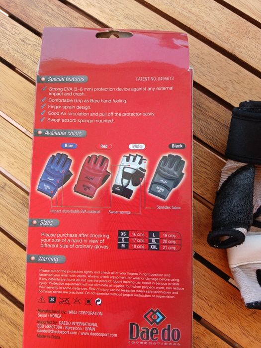 Luvas protetoras de mãos Dae do - artes marciais- Tamanho S