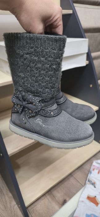 Geox сапожки на девочку демисезонные замша