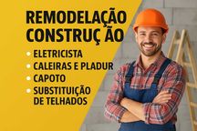Caleiras, Telhados, Capoto , Eletricista e Serralheiro.