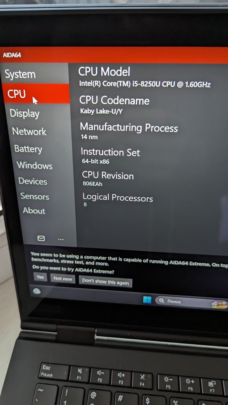 Ноутбук/Ультрабук Lenovo ThinkPad X1 Carbon Yoga 3th Gen i5-8250u#2