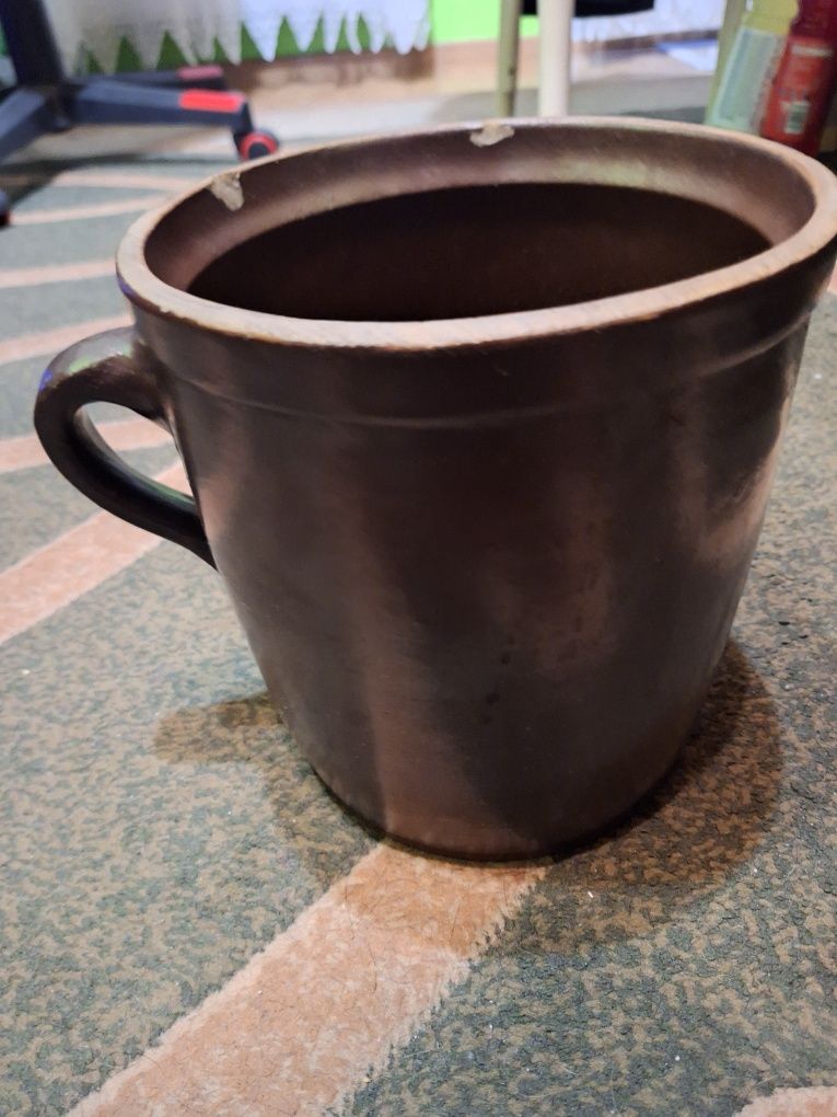 Pojemnik na smalec kamionkowy 5l