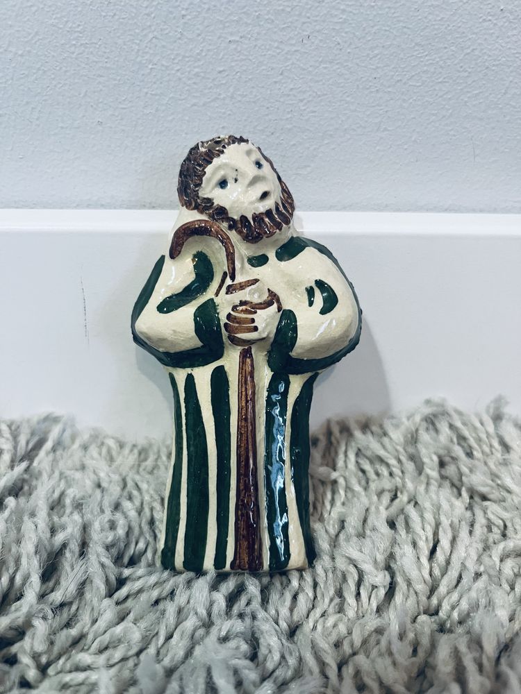Piekna figurka ceramiczna swiety jozef do szopki giuseppe porcelana