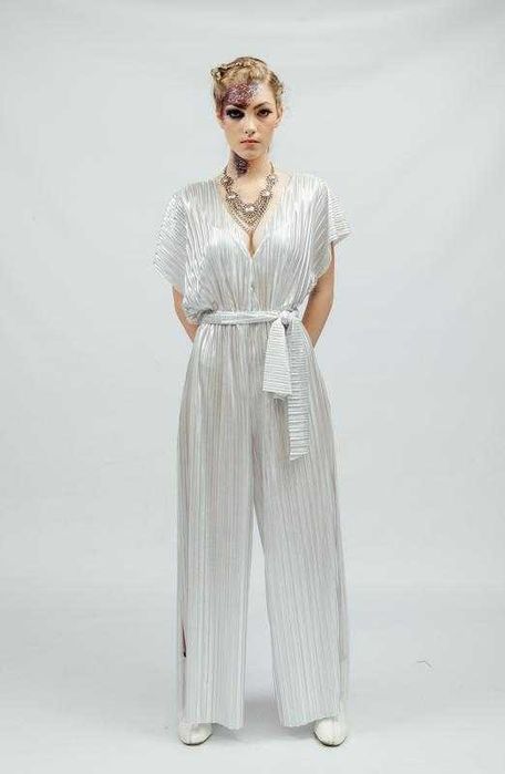 Комбінезон на новий рік сріблястий 48 розмір