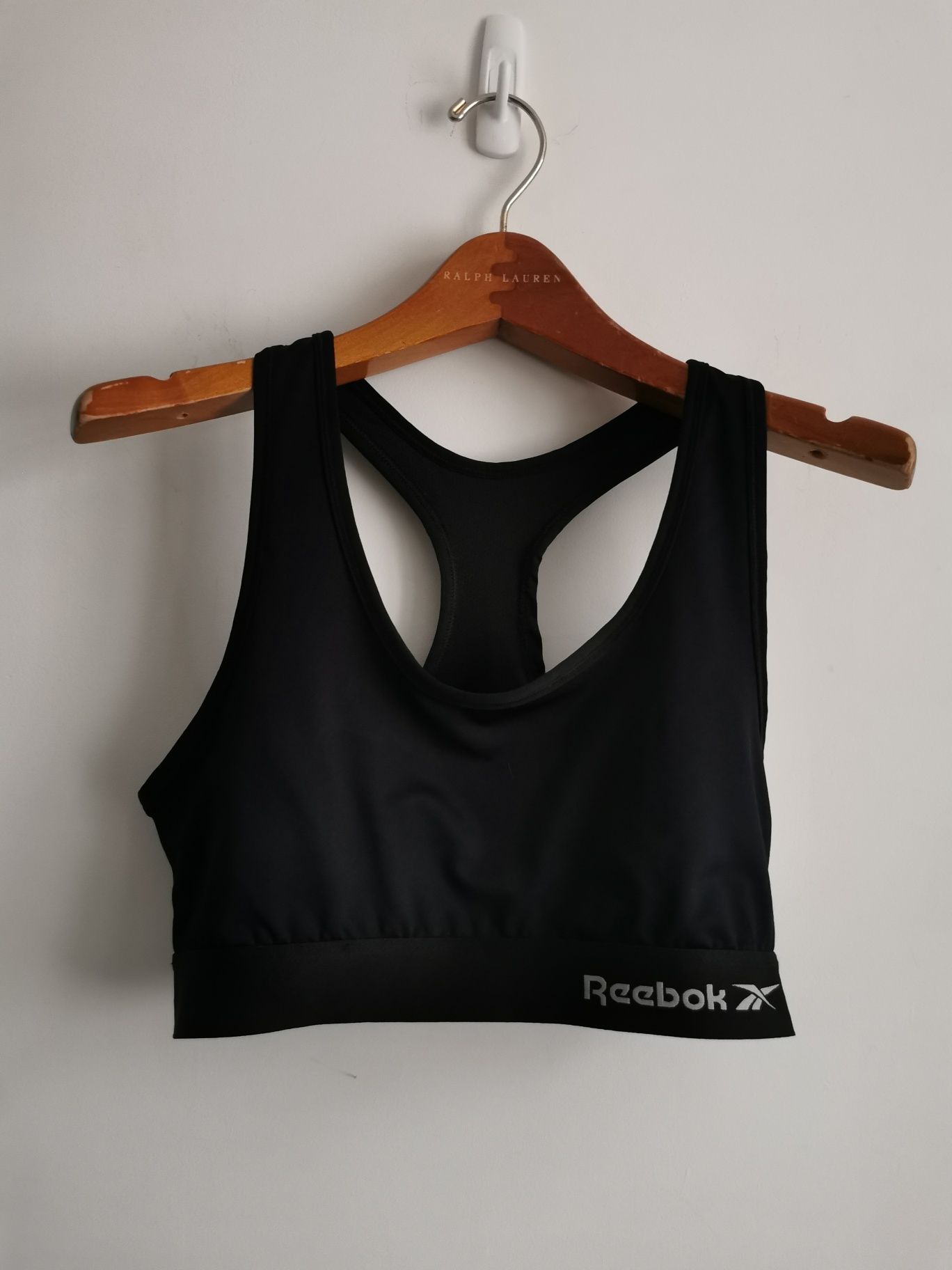 Reebok top biustonosz sportowy logowany damski L