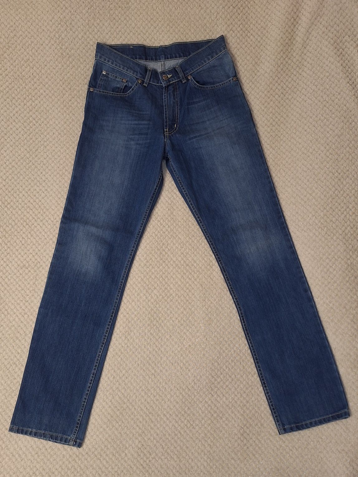 Nowe męskie jeansy W31/L32 – 100% bawełna, klasyczny styl