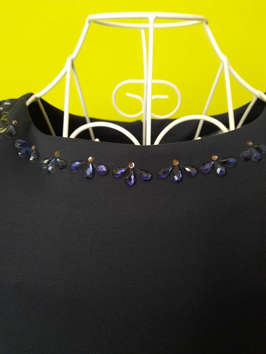 Sukienka granatowa Quiosque 38 (wizytowa, elegancka)