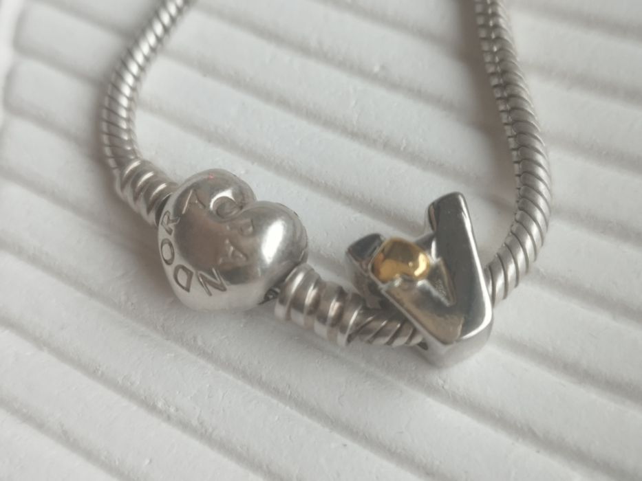 Браслет pandora с шариками.серебро 925