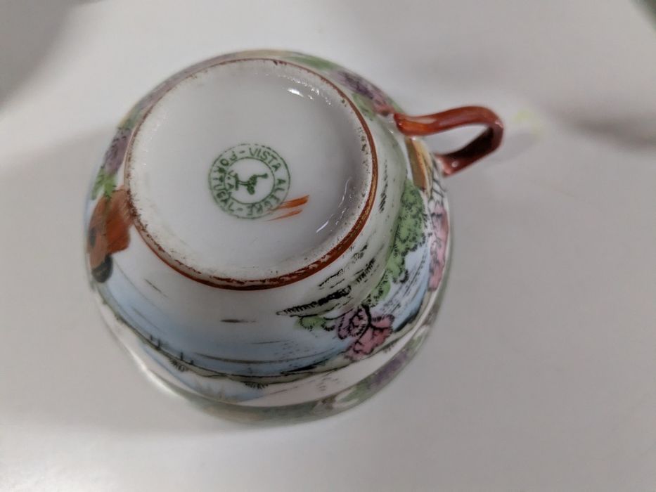 Chávenas vista alegre com motivos orientais