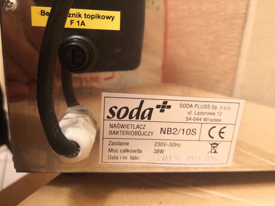 Naświetlacz bakteriobójczy do jaj