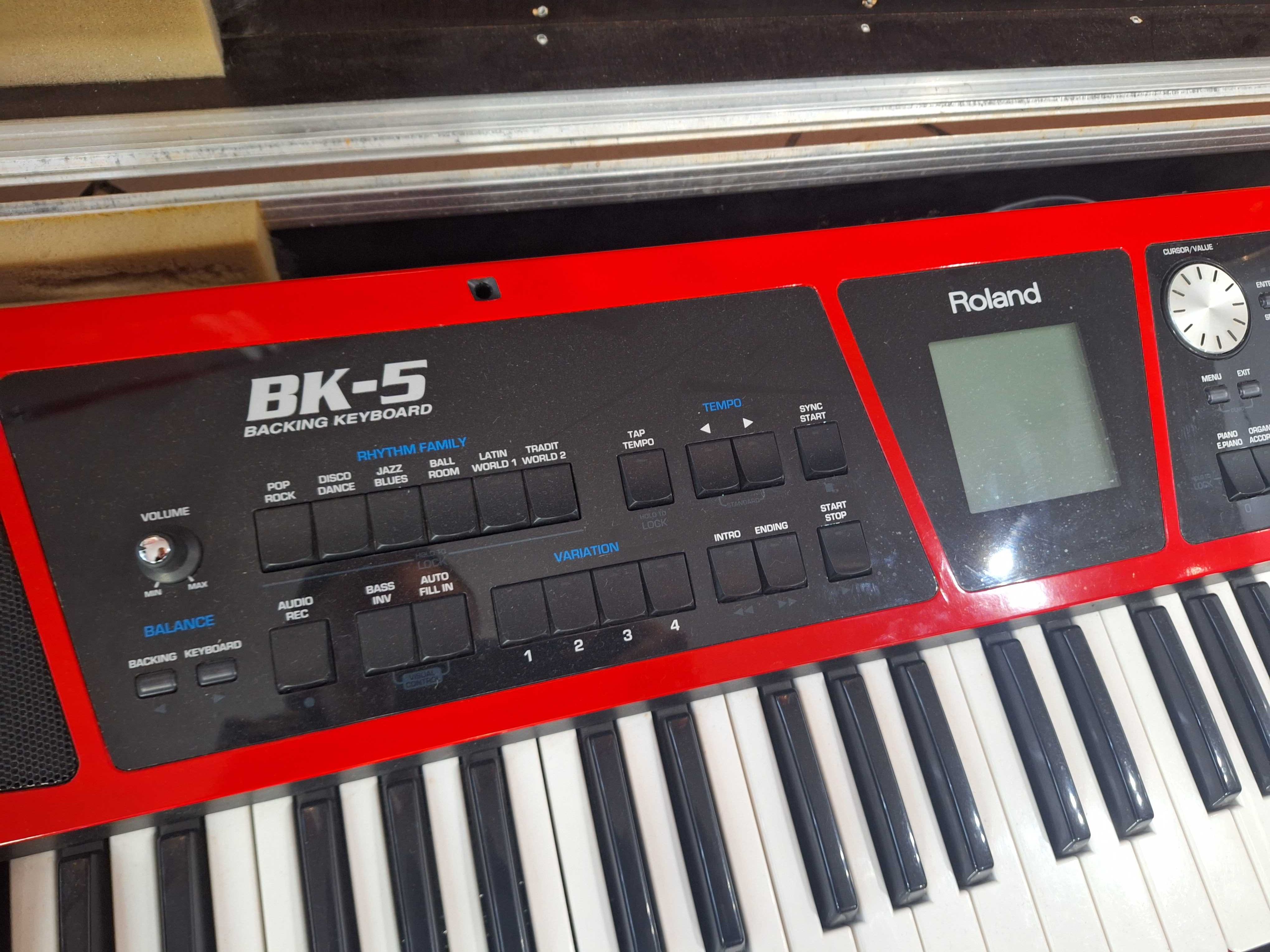 ZADBANY keyboard Roland BK-5 BK5 czerwony USB MP3 + case kejs