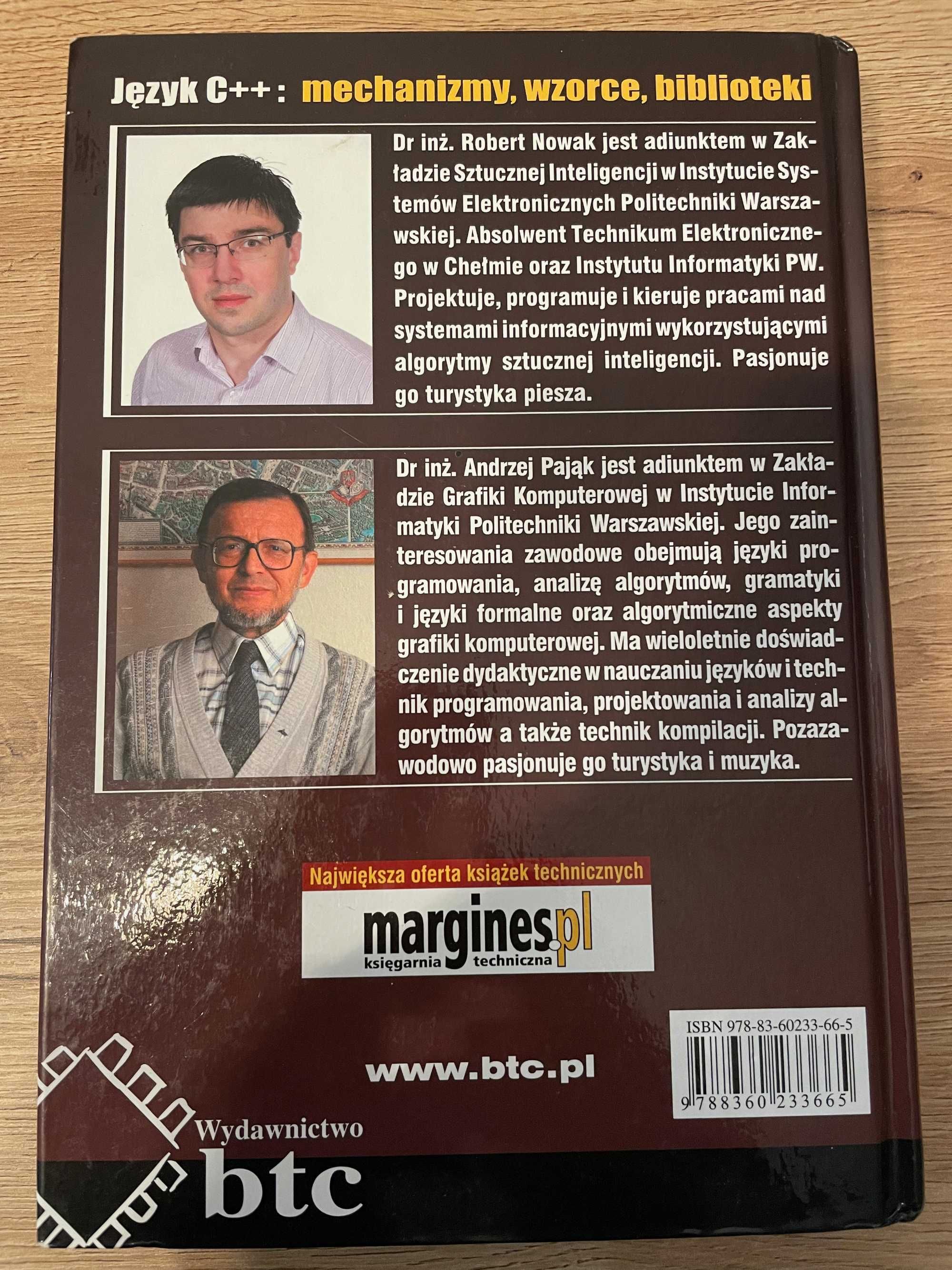 Robert Nowak, Andrzej Pająk Język C++ mechanizmy, wzorce, biblioteki