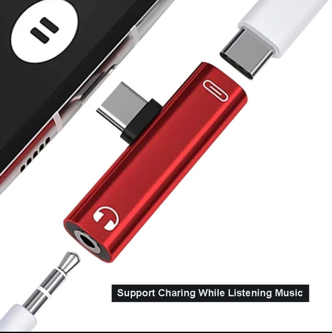 Przejściówka USB C na jack 3,5 + USB C