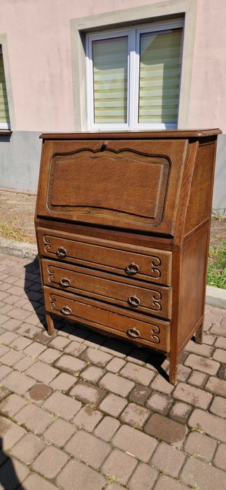 Komoda dąb, sekretarzyk, barek
