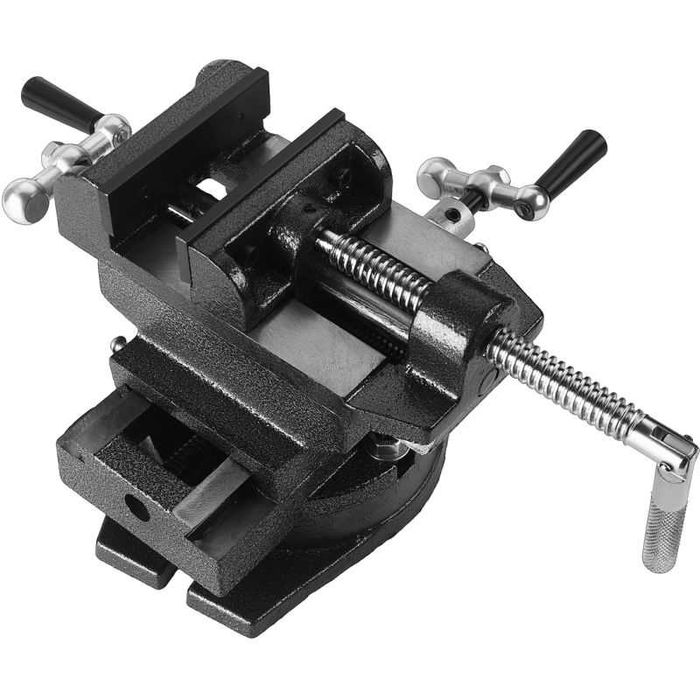 KRAFT&DELE Żeliwne Imadło Krzyżowe Maszynowe Dwuosiowe 100mm KD3513