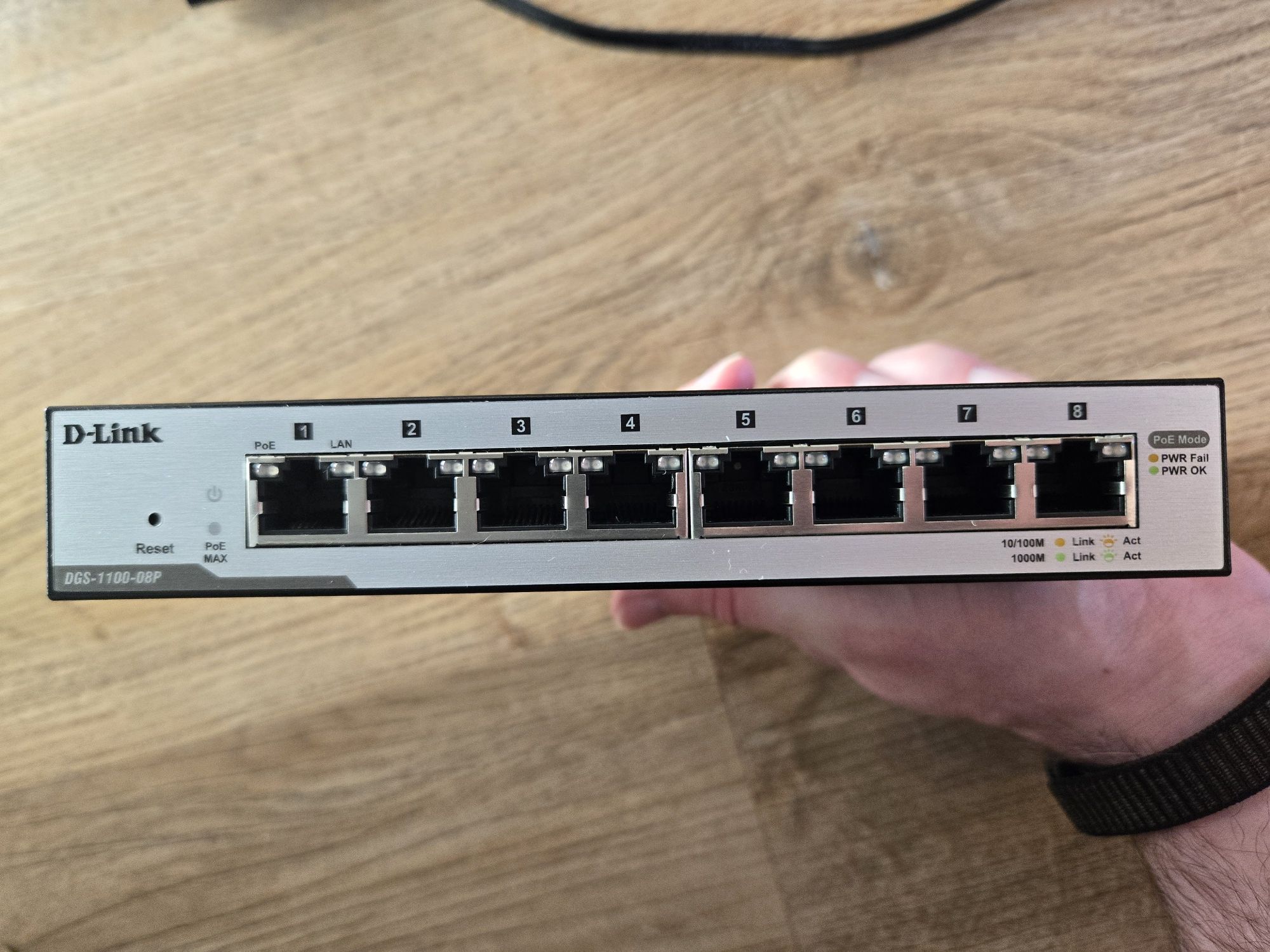 PoE/PoE+ Комутатор Свіч Switch Dlink DGS-1100-08P 8 портів по 1000mbit