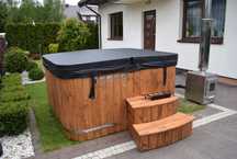 Balia ogrodowa jacuzzi prostokątna Hydro + Aero 205x175 DOSTĘPNA