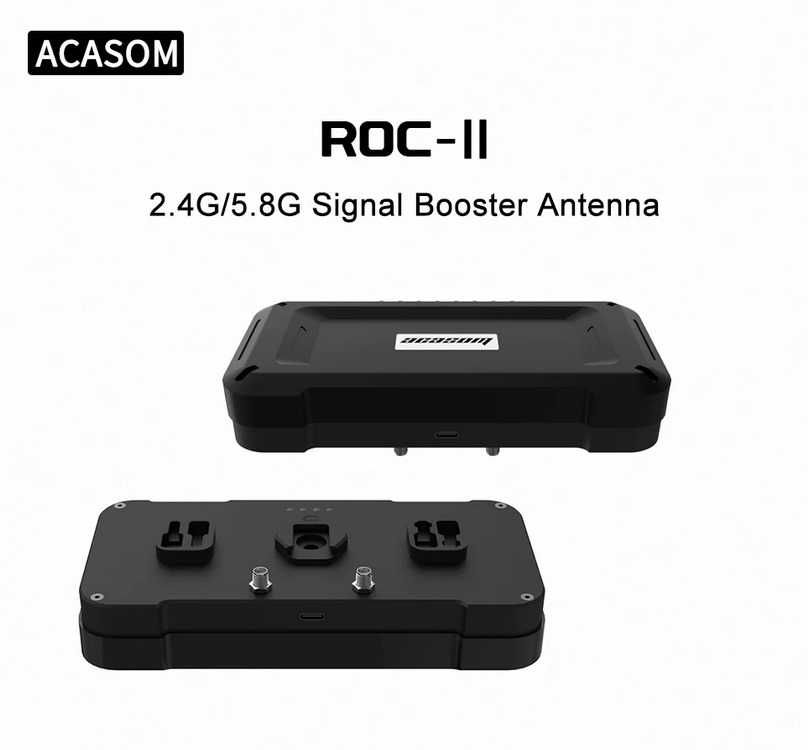 Комплект підсилювач сигналу ACASOM ROC-II 2.4G/5.8G + QMA 10 метрів