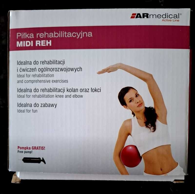 ARmedical Piłka rehabilitacyjna MIDI REH z pompką 20cm - jak NOWA