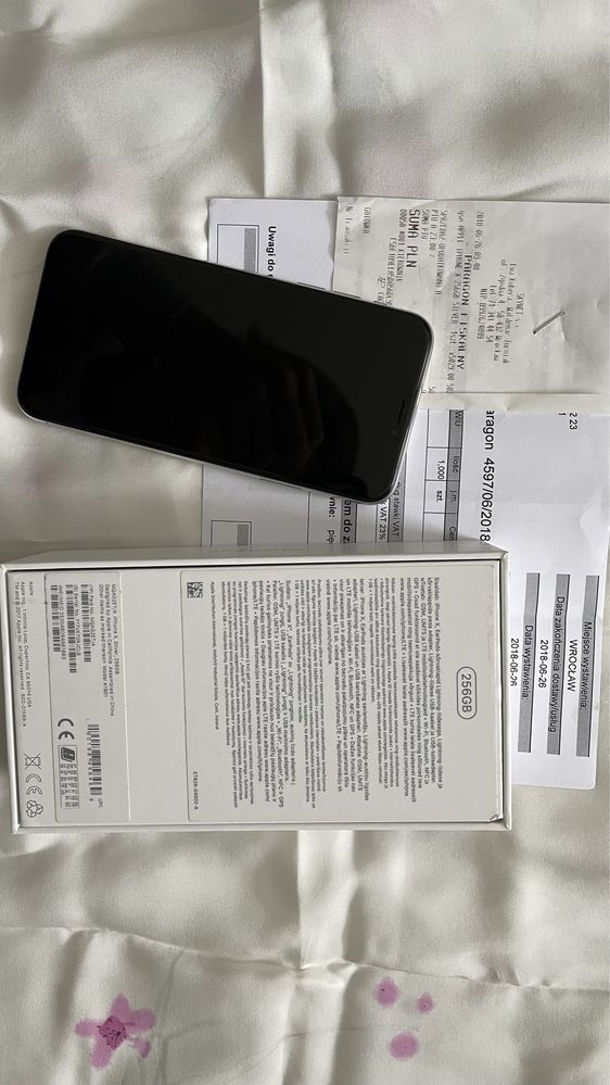 iPhone X 256GB bez gwarancji stan bateri 88 używany