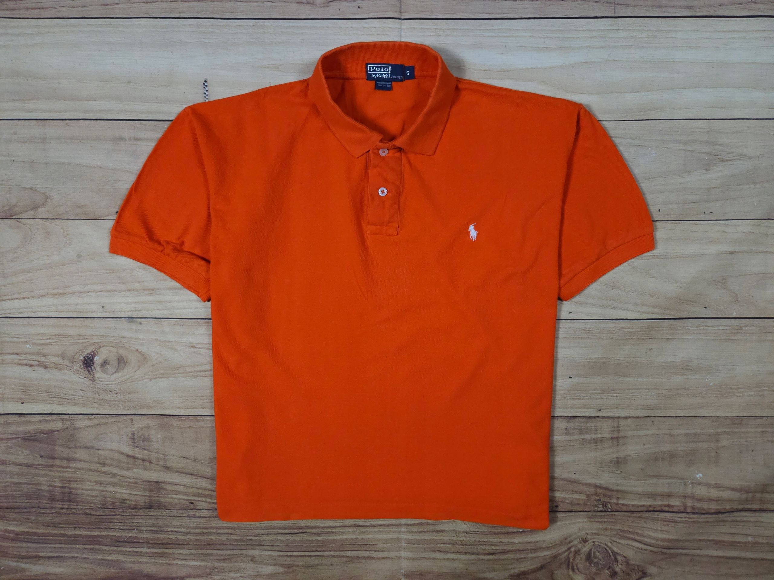 POLO RALPH LAUREN Koszulka Polo Męska Pomarańczowa r. S