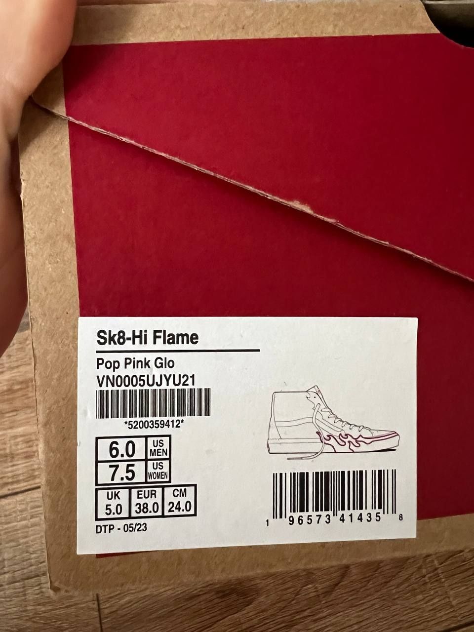 Vans Sk8-Hi Flame Pink