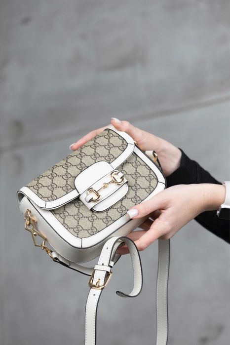 Сумка Gucci Horsebit в кольорах з натуральної шкіри